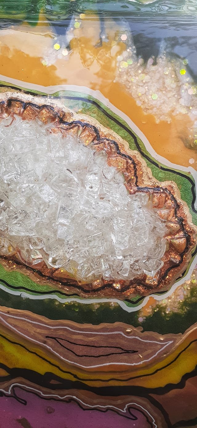 Spring Emerging Resin Art