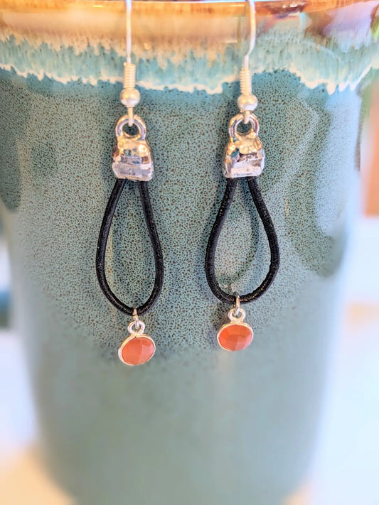 Red Carnelian Earrings