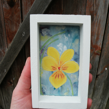 It Just Takes One - Hand Painted Flower Shadowbox