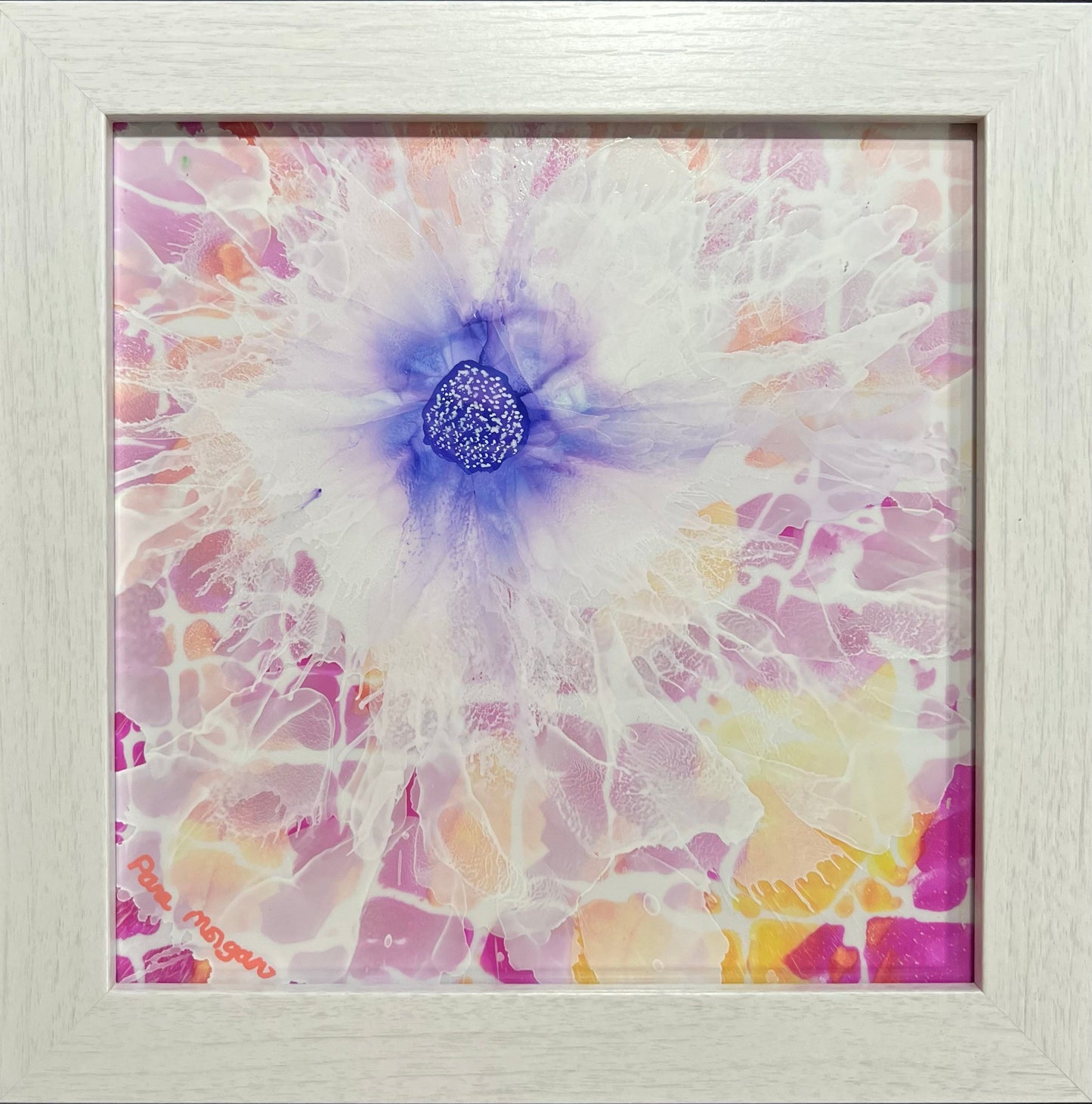 Flower Burst Original Alcohol Ink Floral Painting