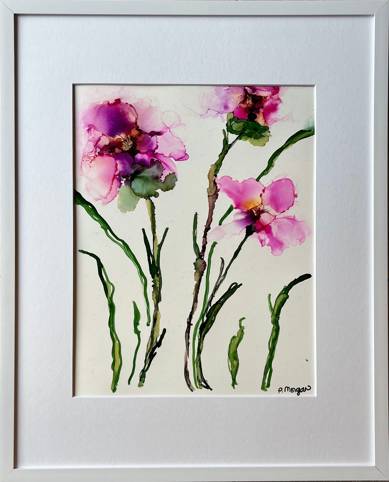 Flower Glory Original Floral Alcohol Ink Painting