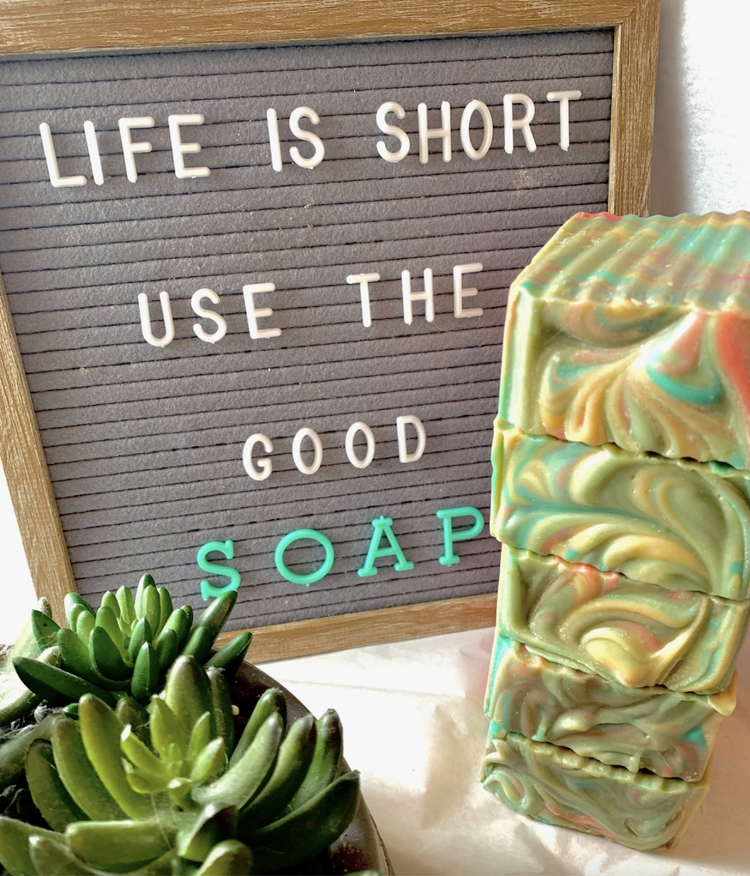 “Positive Vibes” Cactus Flower Goats Milk Soap